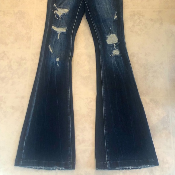 Petra 153 Distressed Flared Jeans - Picture 5 of 5